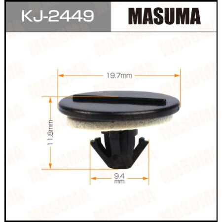 Retainer clip Masuma plastic, KJ-2449