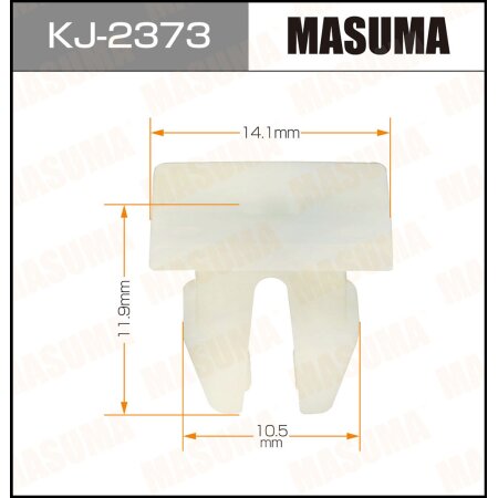 Retainer clip Masuma plastic, KJ-2373