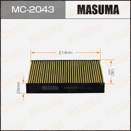 Cabin air filter Masuma, MC-2043