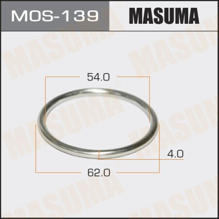 Exhaust pipe gasket Masuma 54.5х62.8 (set of 5pcs), MOS-139