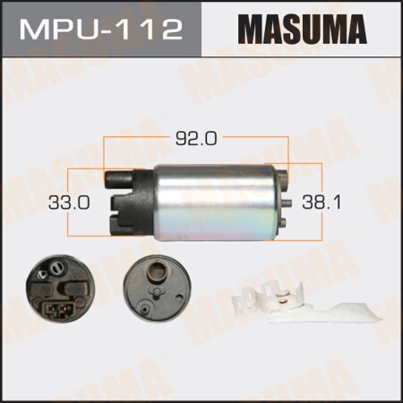 Fuel pump Masuma 85 LPH, 3kg/cm2, with filter MPU-051, MPU-112