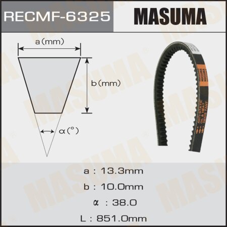 Drive V-Belt Masuma, 13x851 mm, 6325