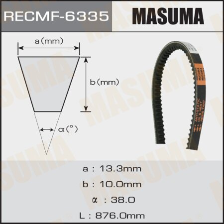Drive V-Belt Masuma, 13x876 mm, 6335