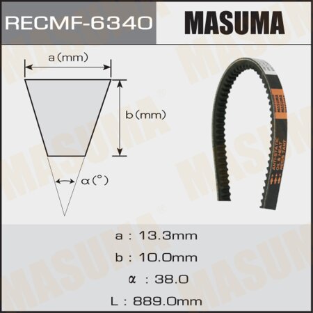 Drive V-Belt Masuma, 13x889 mm, 6340
