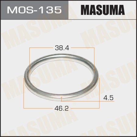 Exhaust pipe gasket Masuma 38.5х47х4 (set of 5pcs), MOS-135