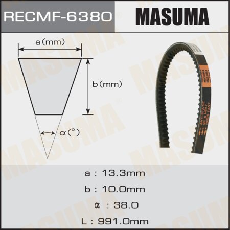 Drive V-Belt Masuma, 13x991 mm, 6380
