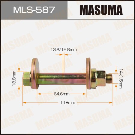 Camber adjustment bolt Masuma, MLS-587