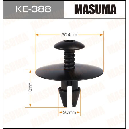 Retainer clip Masuma plastic, KE-388