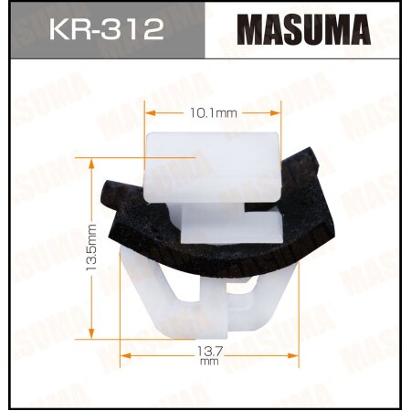 Retainer clip Masuma plastic, KR-312