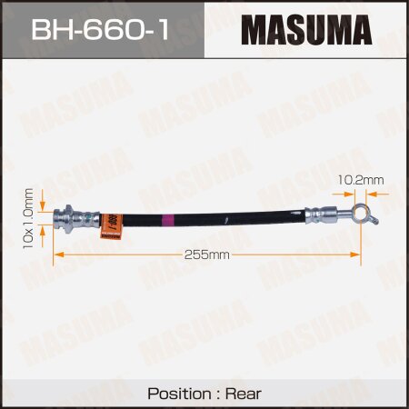 Brake hose Masuma, BH-660-1