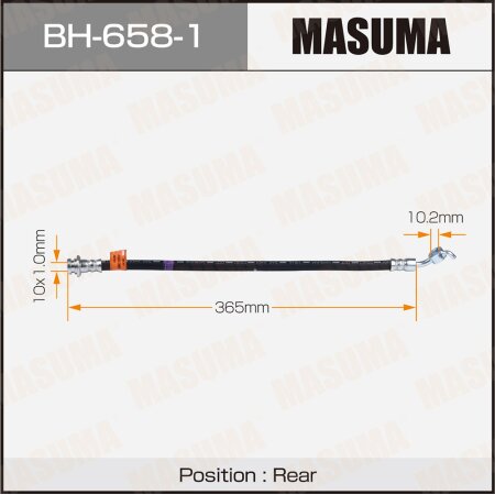 Brake hose Masuma, BH-658-1