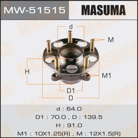 Wheel hub assembly Masuma, MW-51515