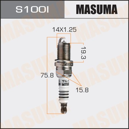 Spark plug Masuma iridium BKR5EIX-11 (5464), S100I