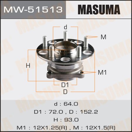 Wheel hub assembly Masuma, MW-51513