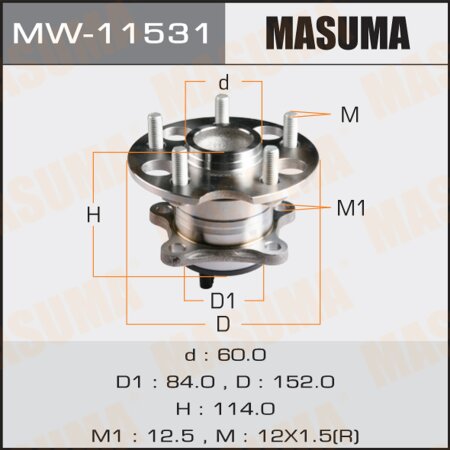 Wheel hub assembly Masuma, MW-11531