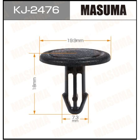 Retainer clip Masuma plastic, KJ-2476