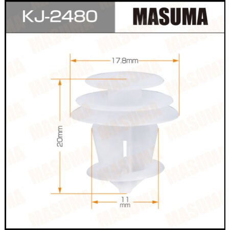 Retainer clip Masuma plastic, KJ-2480