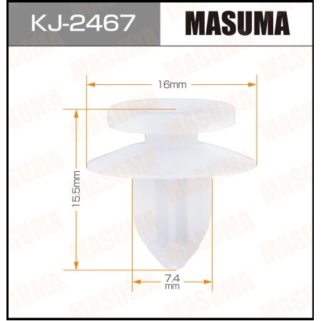 Retainer clip Masuma plastic, KJ-2467