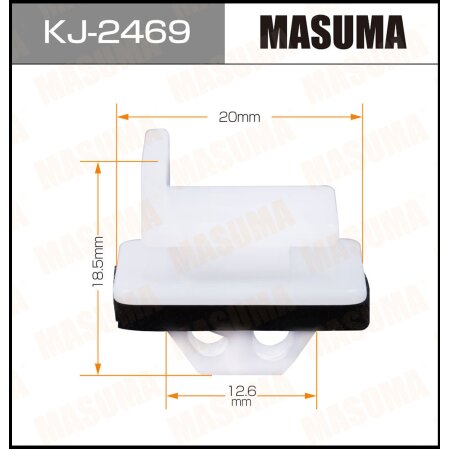 Retainer clip Masuma plastic, KJ-2469