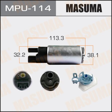 Fuel pump Masuma 145 LPH, 3kg/cm2, with filter MPU-041, MPU-114
