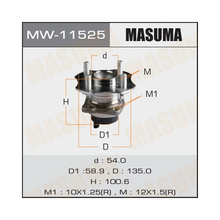 Wheel hub assembly Masuma, MW-11525
