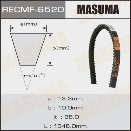 Drive V-Belt Masuma, 13x1346 mm, 6520