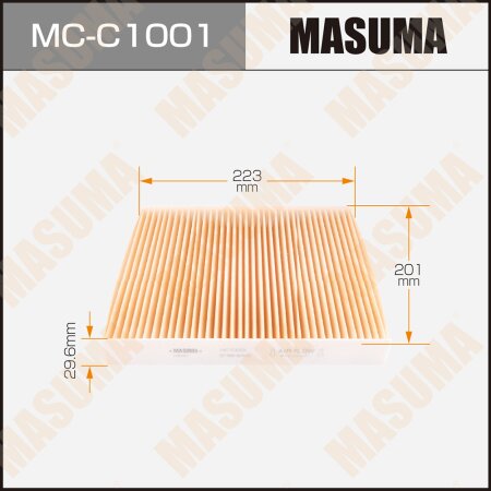 Cabin air filter Masuma, MC-C1001