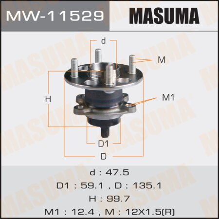 Wheel hub assembly Masuma, MW-11529