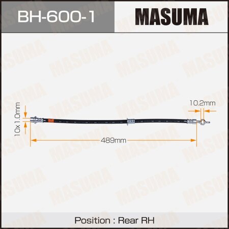 Brake hose Masuma, BH-600-1