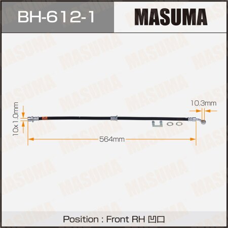 Brake hose Masuma, BH-612-1