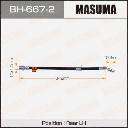 Brake hose Masuma, BH-667-2