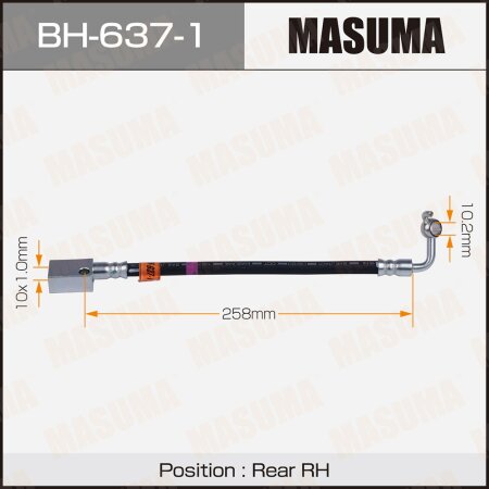 Brake hose Masuma, BH-637-1