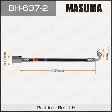 Brake hose Masuma, BH-637-2