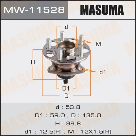 Wheel hub assembly Masuma, MW-11528
