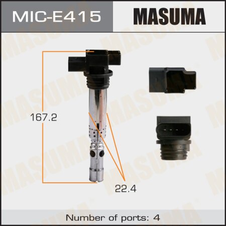 Ignition coil Masuma, MIC-E415