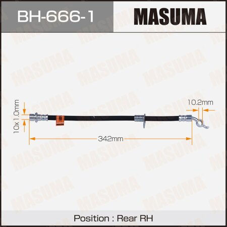 Brake hose Masuma, BH-666-1