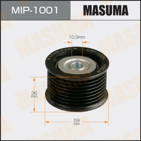 Drive belt idler pulley Masuma, MIP-1001
