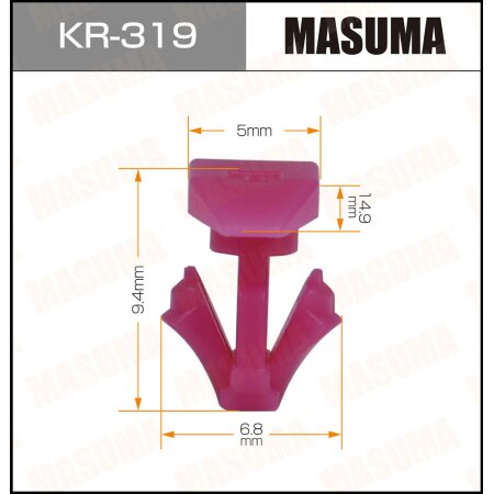 Retainer clip Masuma plastic, KR-319