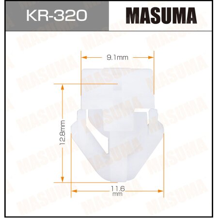 Retainer clip Masuma plastic, KR-320