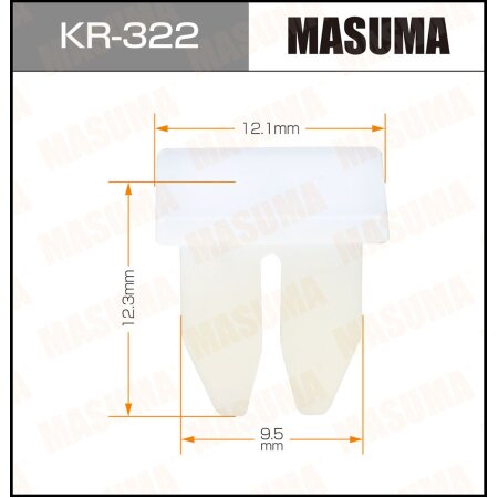 Retainer clip Masuma plastic, KR-322