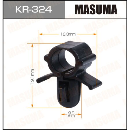Retainer clip Masuma plastic, KR-324