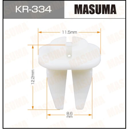 Retainer clip Masuma plastic, KR-334