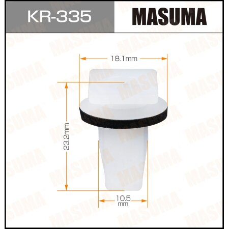 Retainer clip Masuma plastic, KR-335
