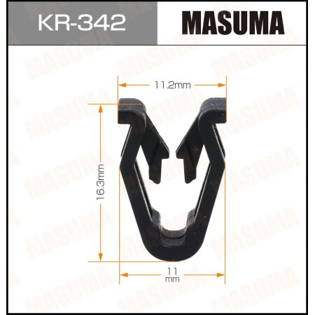 Retainer clip Masuma plastic, KR-342
