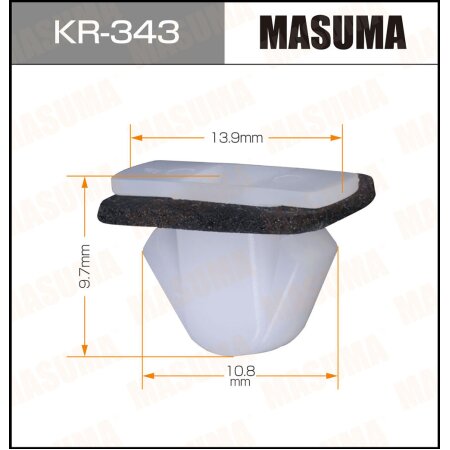 Retainer clip Masuma plastic, KR-343