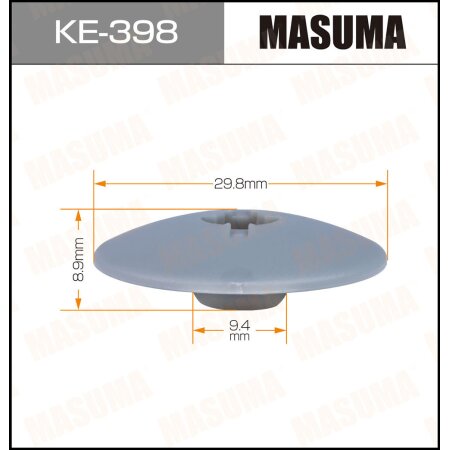 Retainer clip Masuma plastic, KE-398