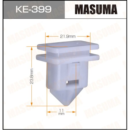 Retainer clip Masuma plastic, KE-399