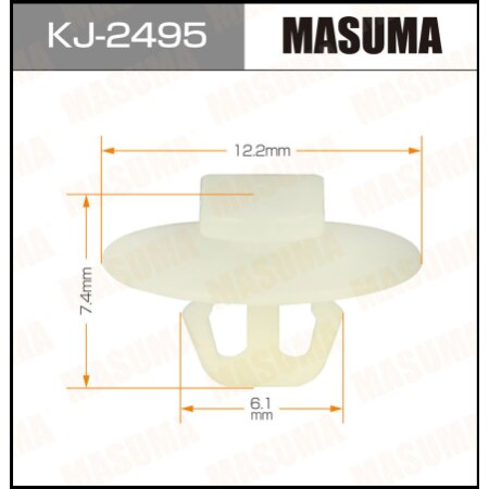 Retainer clip Masuma plastic, KJ-2495