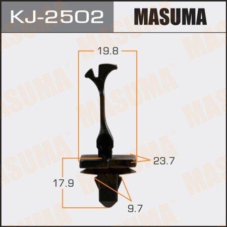 Retainer clip Masuma plastic, KJ-2502