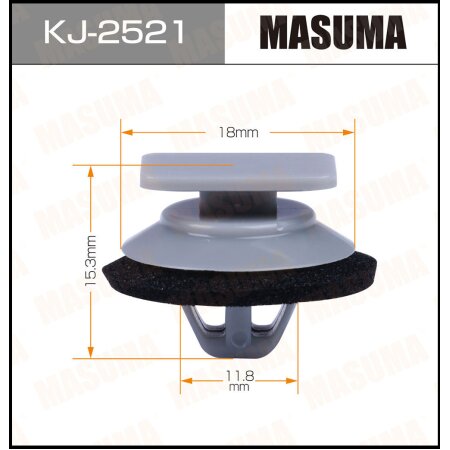 Retainer clip Masuma plastic, KJ-2521